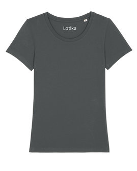 Ijver Democratie Aanzienlijk Dames T-shirt antracite - bio katoen - Lotika