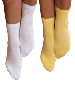 medeleerling Verbinding herhaling Katoenen sokken Bettina - butter - Lotika