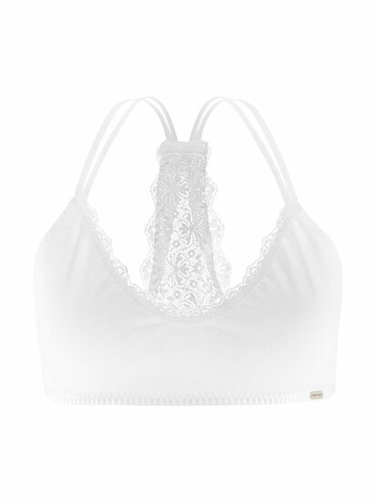 witte bustier met kant