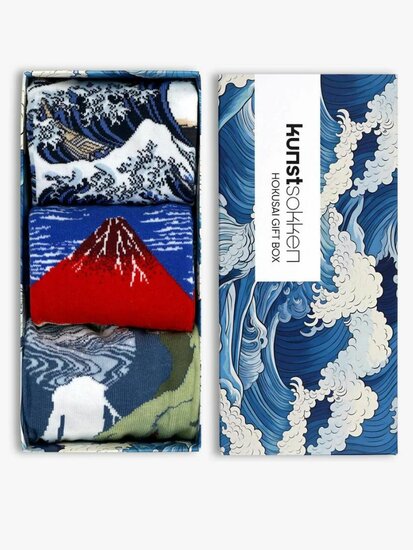 Hokusai Katsushika sokken giftbox