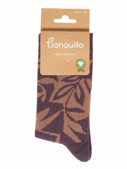  Tranquillo plant print - plum