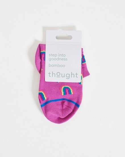 Thocht rainbow ankle socks