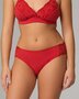 slip met kant cranberry rood