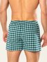 Wijde flanellen boxershorts bio katoen 2-pack Boris - deep sea