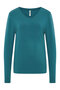 Tranquillo dames shirt lange mouwen Tencel - bermuda blue