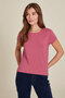 Tranquillo dames T-shirt Tencel - red violet