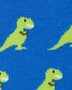 Swole Panda bamboe sokken dino T.rex - blauw