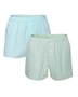 Losse boxershorts katoen Gregor 2-pack - mare - seagrass