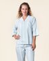 Living Crafts pyjama set dames katoen Tracee - wit blauw