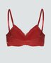 Comazo soft bh zonder beugel met kant - cranberry rood